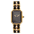 CHANEL Premiere Size L H0001 Vintage Quartz Black Dial Ladies Watch 90276527
