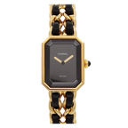 CHANEL Premiere Size L H0001 Vintage Quartz Black Dial Ladies Watch 90276527