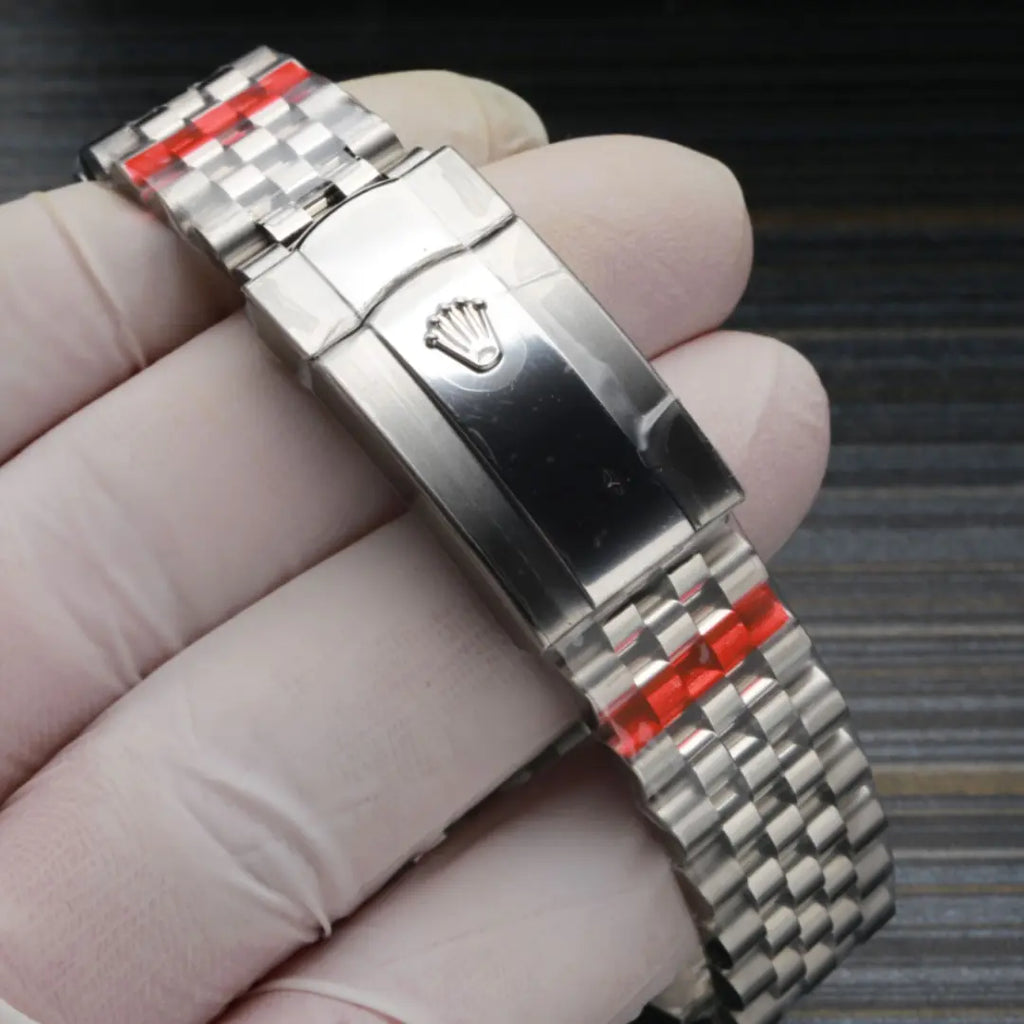 Rolex Datejust 41 Blue Index Stick Dial Fluted Bezel Stainless Steel Jubilee Bracelet